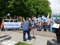 Demo gegen Panzertransporte Rostock 5.5.2024_1